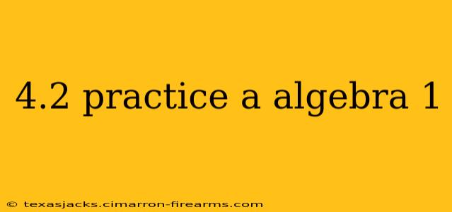 4.2 practice a algebra 1