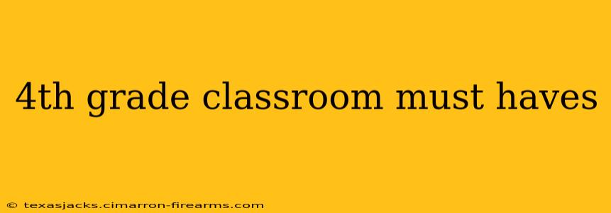 4th grade classroom must haves