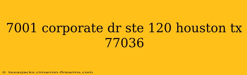 7001 corporate dr ste 120 houston tx 77036