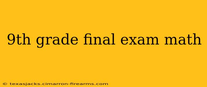 9th grade final exam math