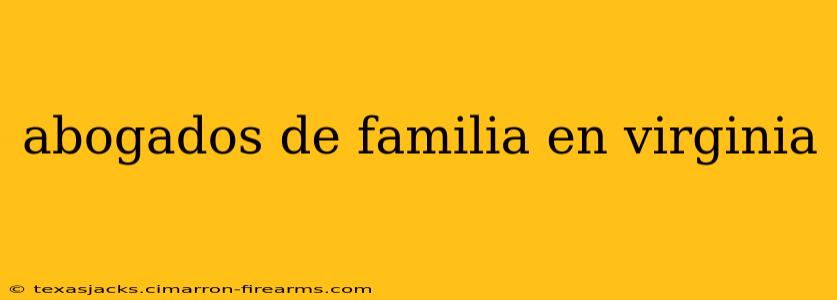 abogados de familia en virginia