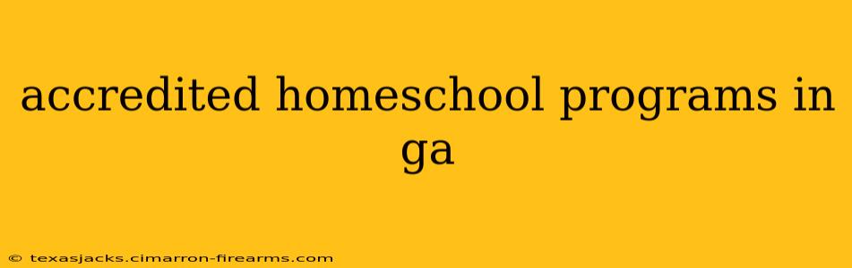 accredited homeschool programs in ga