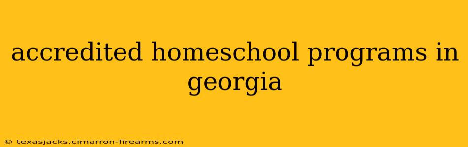 accredited homeschool programs in georgia