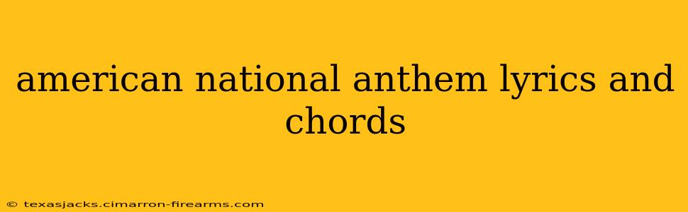 american national anthem lyrics and chords