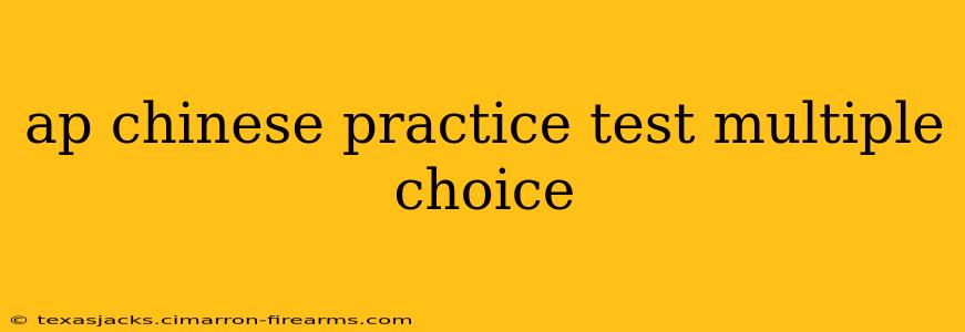 ap chinese practice test multiple choice