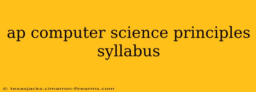 ap computer science principles syllabus