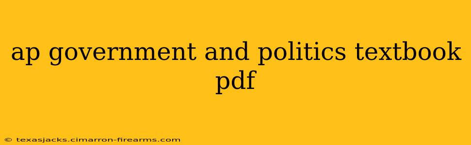 ap government and politics textbook pdf