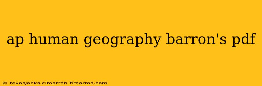 ap human geography barron's pdf