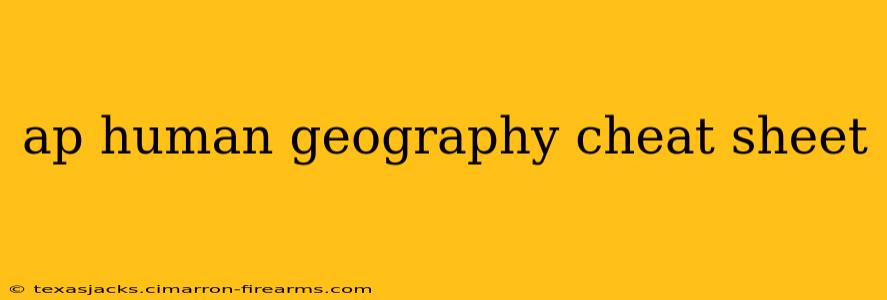 ap human geography cheat sheet