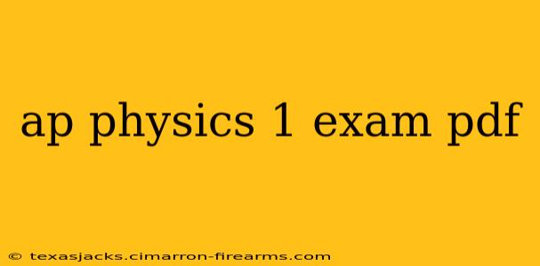 ap physics 1 exam pdf