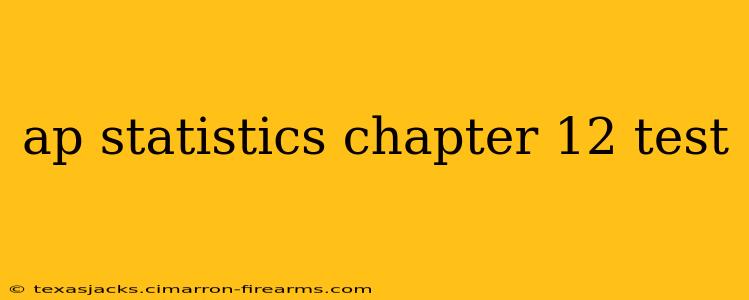 ap statistics chapter 12 test