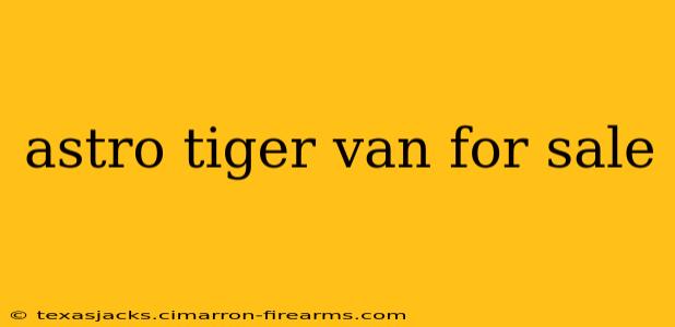 astro tiger van for sale