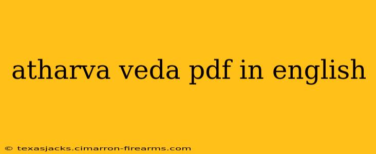 atharva veda pdf in english