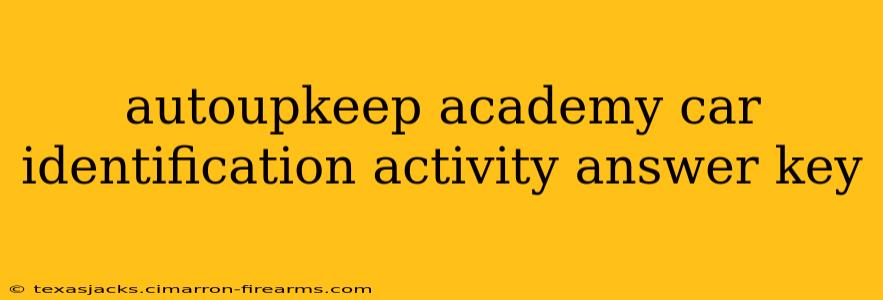 autoupkeep academy car identification activity answer key