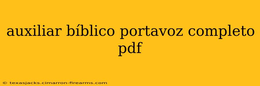 auxiliar bíblico portavoz completo pdf