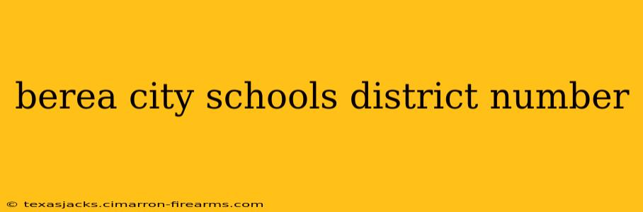 berea city schools district number