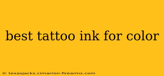 best tattoo ink for color