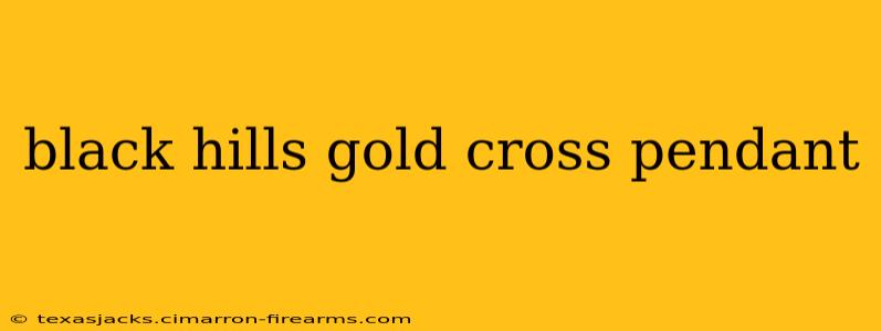 black hills gold cross pendant