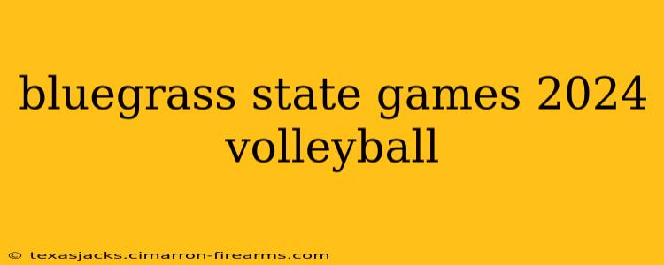 bluegrass state games 2024 volleyball