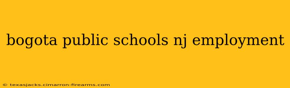 bogota public schools nj employment