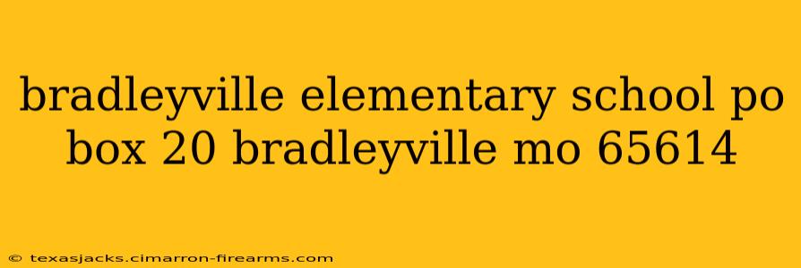 bradleyville elementary school po box 20 bradleyville mo 65614