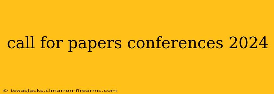 call for papers conferences 2024