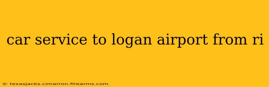 car service to logan airport from ri