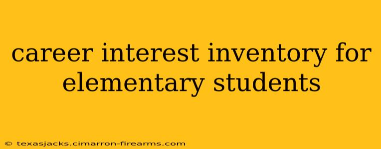 career interest inventory for elementary students