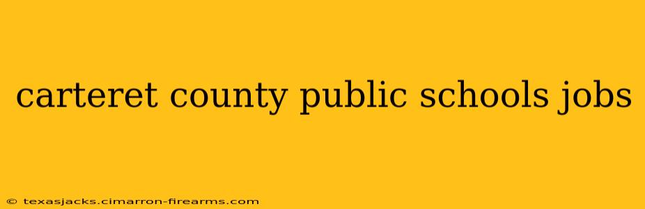 carteret county public schools jobs