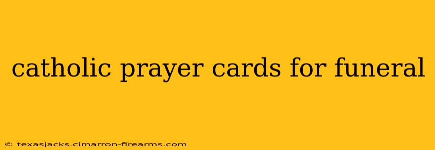 catholic prayer cards for funeral