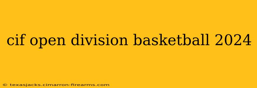 cif open division basketball 2024