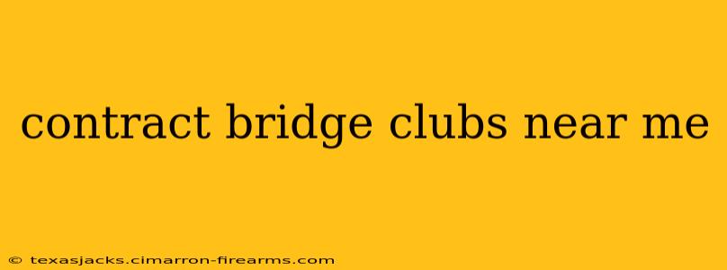 contract bridge clubs near me