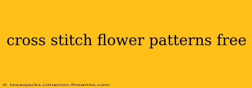 cross stitch flower patterns free