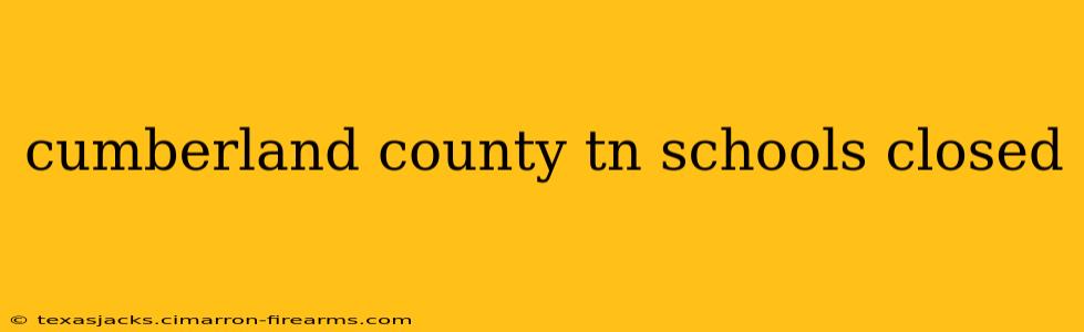 cumberland county tn schools closed