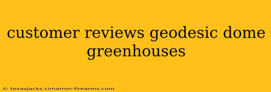 customer reviews geodesic dome greenhouses