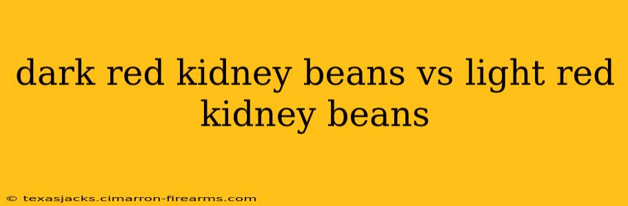 dark red kidney beans vs light red kidney beans