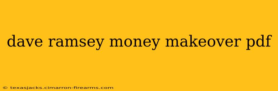 dave ramsey money makeover pdf