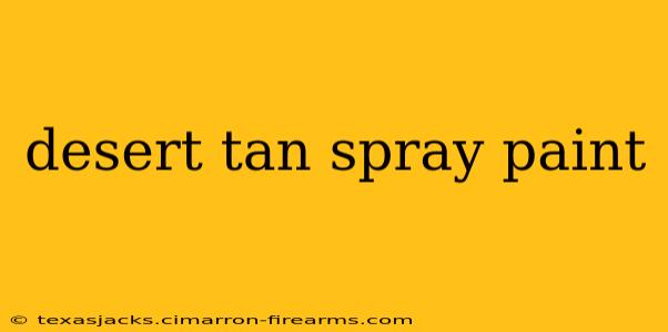 desert tan spray paint