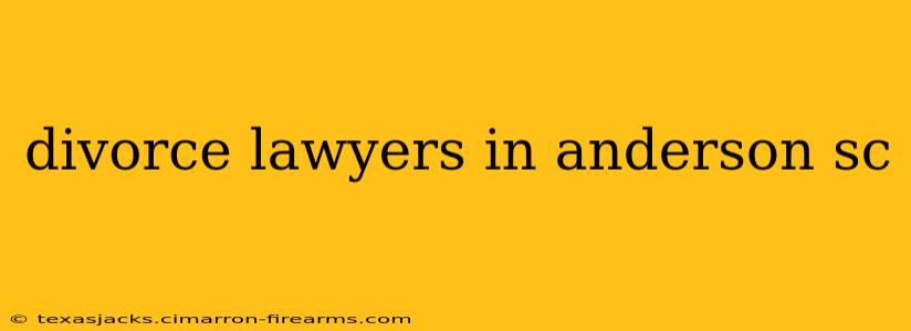 divorce lawyers in anderson sc