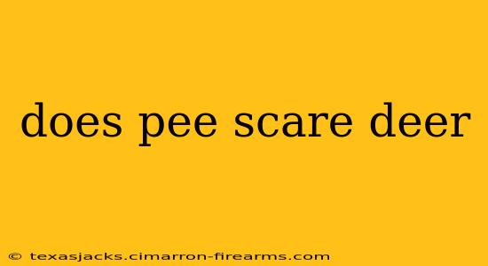 Does Pee Scare Deer