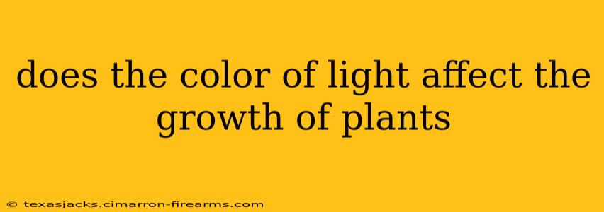 does the color of light affect the growth of plants