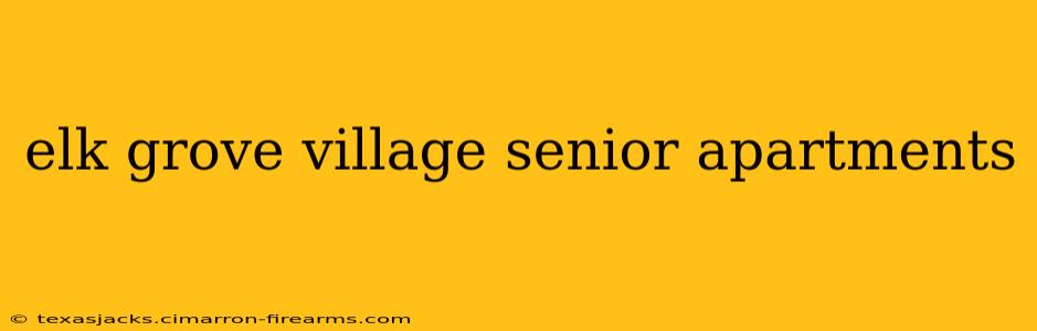 elk grove village senior apartments