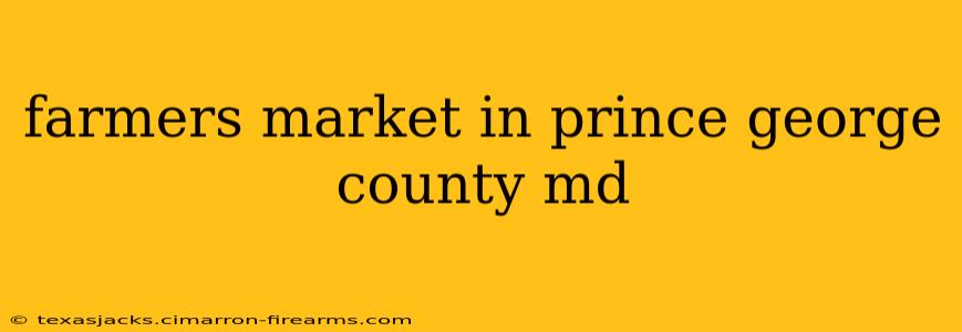 farmers market in prince george county md