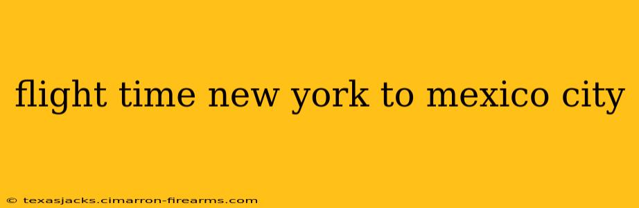 flight time new york to mexico city