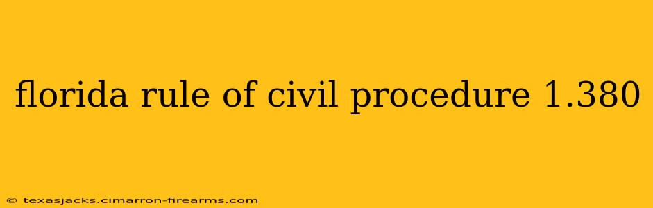 florida rule of civil procedure 1.380