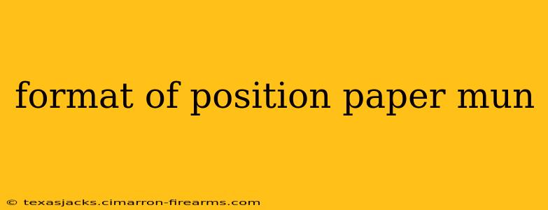 format of position paper mun