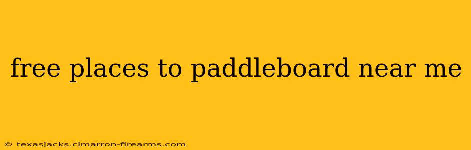 free places to paddleboard near me