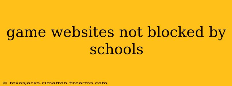 game websites not blocked by schools