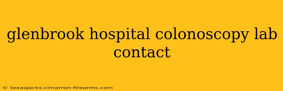 glenbrook hospital colonoscopy lab contact