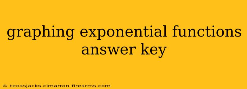 graphing exponential functions answer key